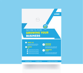 Marketing flyer business background template