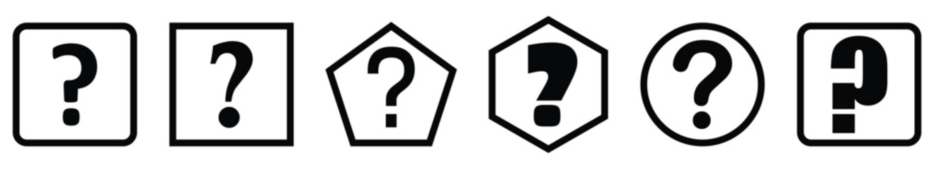Question mark icon symbol, vector illustration