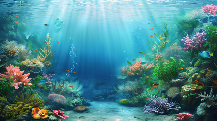 Obraz na płótnie Canvas Underwater view