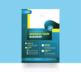 Business flyer brochure design template