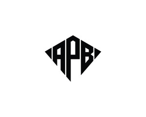 APB Logo design vector template