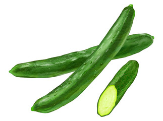 リアルなキュウリ3本