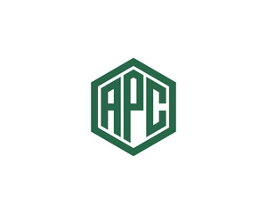 APC logo design vector template