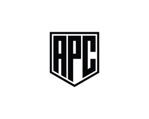 APC logo design vector template