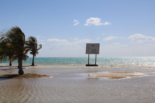 Beautiful daytime view of Royal Commission Beach in Yanbu, Saudi Arabia.