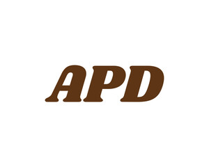 APD logo design vector template