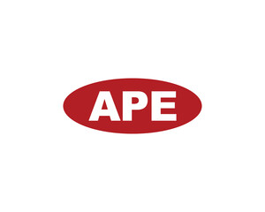 APE logo design vector template