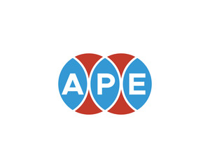 APE logo design vector template