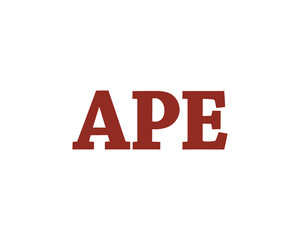 APE logo design vector template