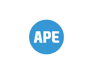 APE logo design vector template