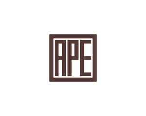 APE logo design vector template