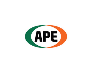 APE logo design vector template