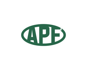 APF logo design vector template