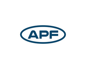 APF logo design vector template