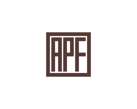 APF logo design vector template