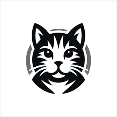 cat logo icon vector design white background