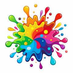 Fototapeta na wymiar Colorful Splash Representing Innovation