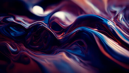Abstract background of the liquid ink in the water. Generative AI.