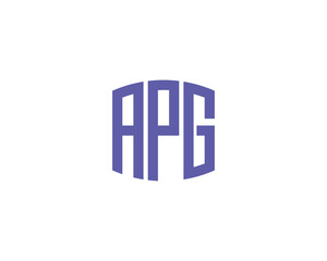 APG Logo design vector template