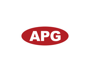 APG Logo design vector template