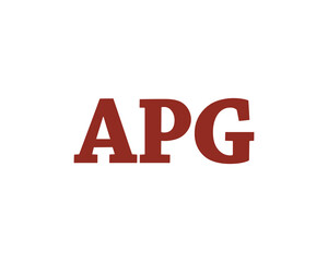 APG Logo design vector template