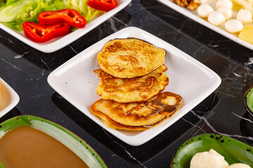 breakfast on. the table restaurant