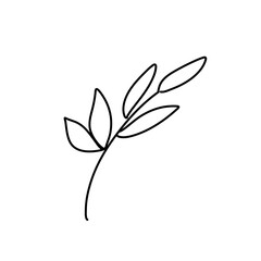 Obraz premium Floral ornament hand drawn