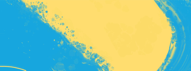 Abstract Blue Yellow paint Background. Vector illustration design