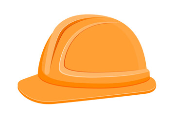 plastic helmet to protect the head in construction or repair stock vector illustration