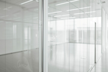 large glass wall of a room
