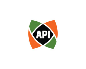 API logo design vector template