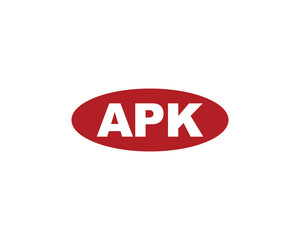APK logo design vector template