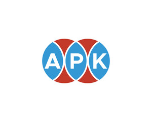 APK logo design vector template
