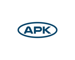 APK logo design vector template
