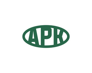 APK logo design vector template