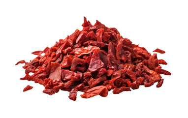 Fototapeta premium A pile of raw red meat sits atop a clean white table, presenting a vivid display of culinary ingredients. on a White or Clear Surface PNG Transparent Background.