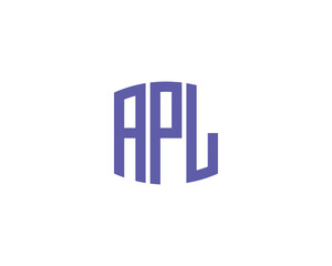 APL logo design vector template