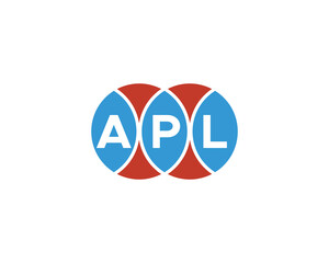 APL logo design vector template