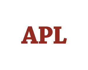 APL logo design vector template