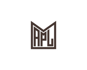 APL logo design vector template