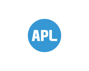 APL logo design vector template