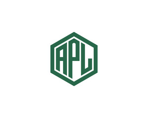APL logo design vector template