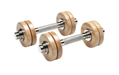 Fototapeta premium Pair of Dumbbells. on a White or Clear Surface PNG Transparent Background.
