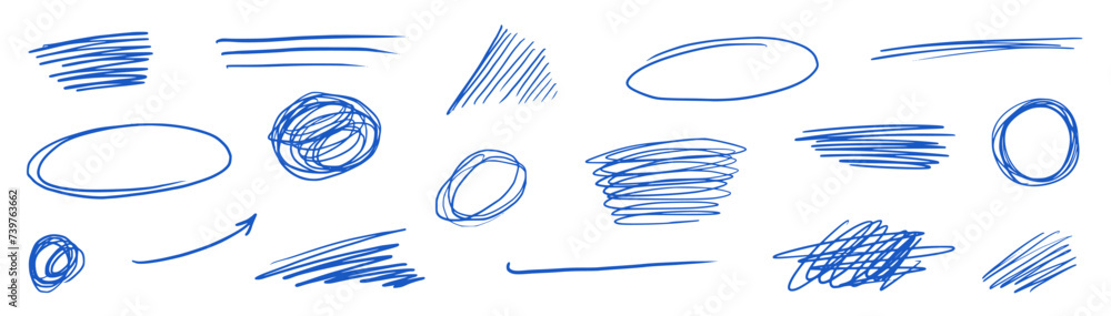 Poster scratch pen line scribble pencil vector. scratch texture, pen line sketch mark, brush stroke. hand d
