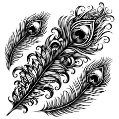 Obraz premium Peacock Tattoo