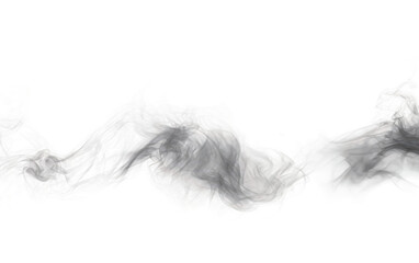 An image showcasing smoke creating a stark visual contrast. on a White or Clear Surface PNG Transparent Background.