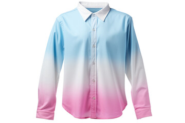 Luxury Dip Dye Shirt Isolated On Transparent Background