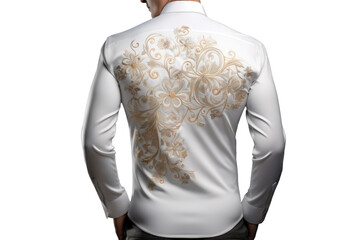 Shirt with Embellished Design Isolated On Transparent Background