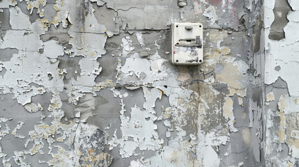 Wall with peeling paint.