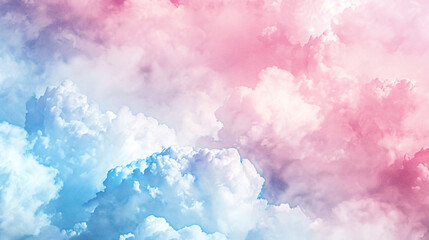 Watercolor light soft color clouds